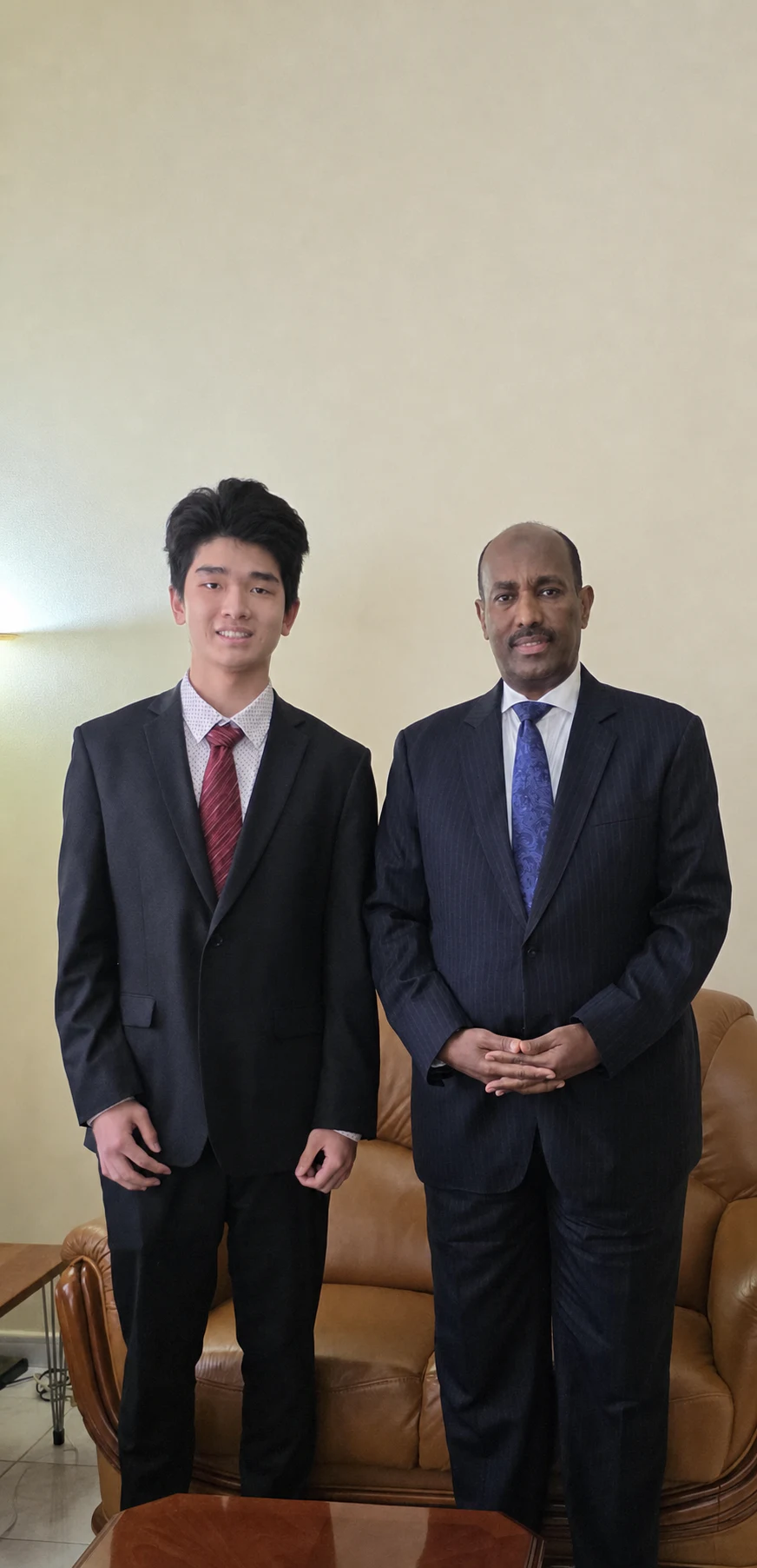 Meihan Sun during a research-related visit in Africa